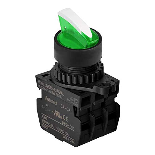 AUTONICS S2SR-S8W2A Selector Switch with green and white lever