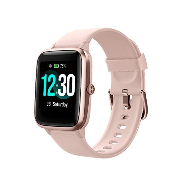 Fitpolo Fitness Tracker with Heart Rate Monitor, Smart Watch 1.3 inches Color Touch Screen IP68 Waterproof Step Calorie Counter Sleep Monitoring Pedometer Watches Activity Tracker for Women Men Kids