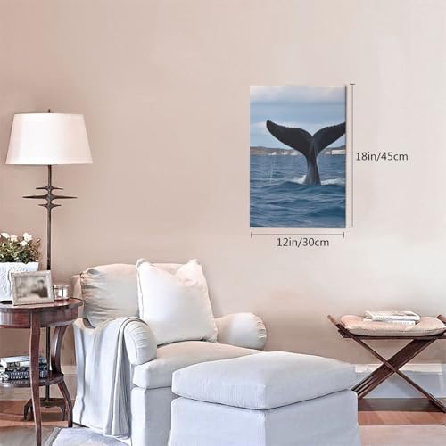 Toile de peintures à thème queue de baleine LHDGBWC décoration murale esthétique