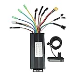 BuyWeek Elektrofahrrad Brushless Motor Controller Kit, DC 24V 36V 48V 1000W-1500W 30A 3 Modus Sinuswellen Regler mit GD01 LCD Display Panel für E-Bike Elektroroller