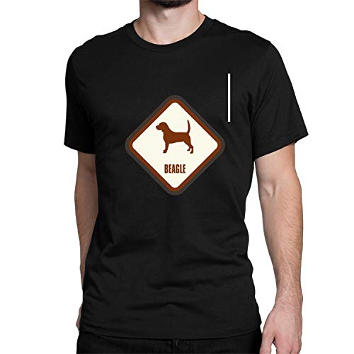 T-shirt Beagle Pet-Selfie noir XX-Large vêtement imprimé chien grand format