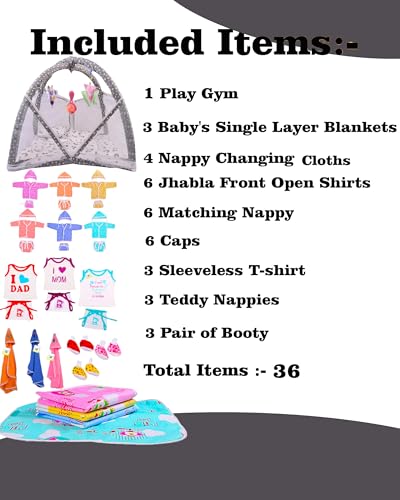 Image of Toddylon All in One Daily Essential in One Pack 36 in 1 New Born Baby Products Gift Packs | Hospital Kit Combo | Infants Boys Girls | Perfect for Newborns | Ideal for 0-6 Months (Purple)