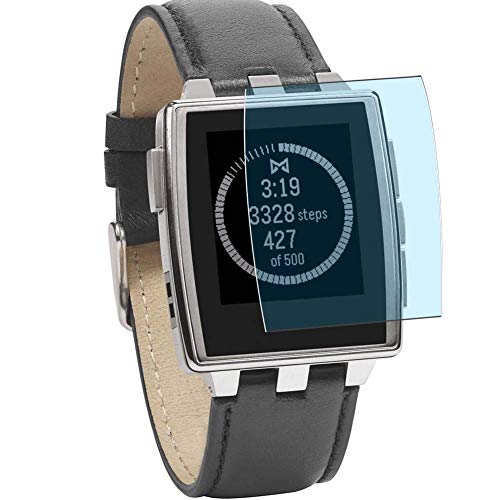 Vaxson 3 Unidades Protector de Pantalla Anti Luz Azul, compatible con Pebble Steel Smartwatch Hybrid Watch [No Vidrio Templado] TPU Película Protectora