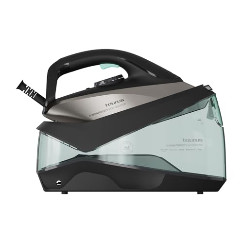 Taurus - Centro Planchado Sliding Perfect 2400 Non Stop | 2400W | Vapor 160 g/min | Suela Cerámica Ultra X-Slide | Sistema Non-Stop | Depósito 1,8L | Autolimpieza | Sistema Bloqueo