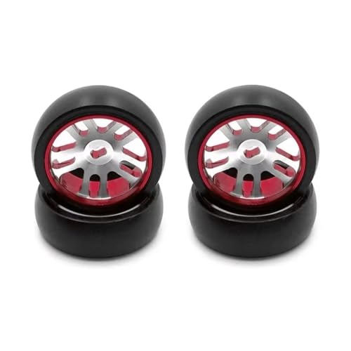 RC�J�[�̃A�b�v�O���[�h�p�[�c For Awd For IW02 RM02 RM03 For Dgawd For Kyosho For MINI-Z -D 1/28 4 �d���v���X�`�b�N�h���t�g�^�C���^�C�������z�C�[������(Red)