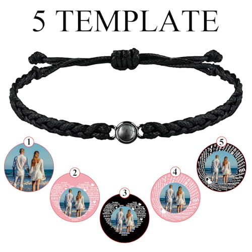 Custom Bracelets with Picture Inside, Picture Bracelet Personalized Photo, Memorial Gifts for Loved One4