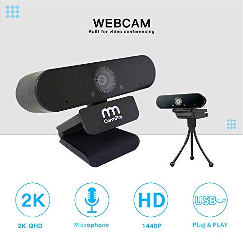 Bundle Deal, Cammpro C3 1440P H.265 Body Camera 32Gb + 2K Hd Webcam #TOP2