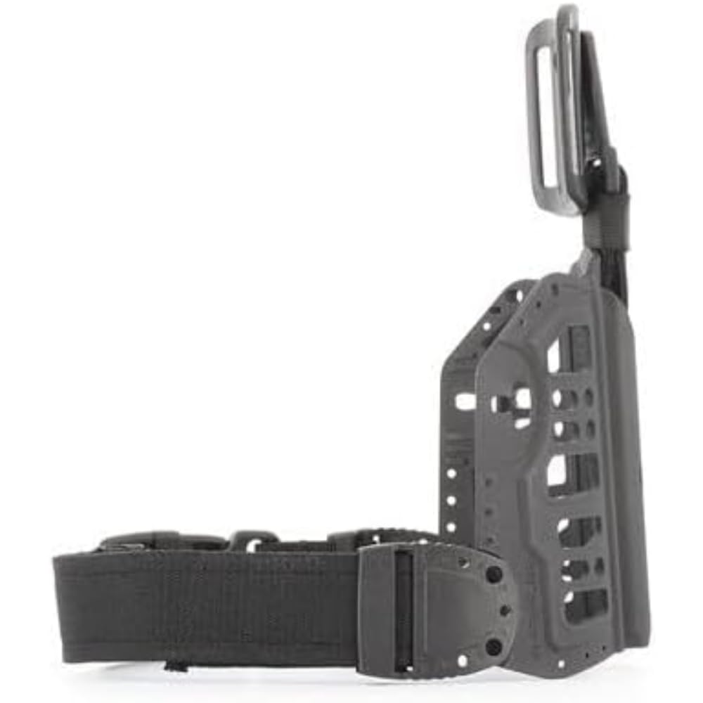 Placa táctica de cadera Ambidextro 97005KT – Negro – Puerto de cadera con sistema giratorio y pasante reversible – Correas antideslizantes de apertura rápida