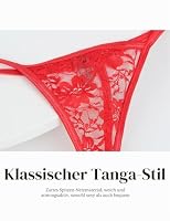 comeondear Micro String Tanga Sexy Dünn Damen Spitze Slip Mehrfarbig,S – Ansicht 5