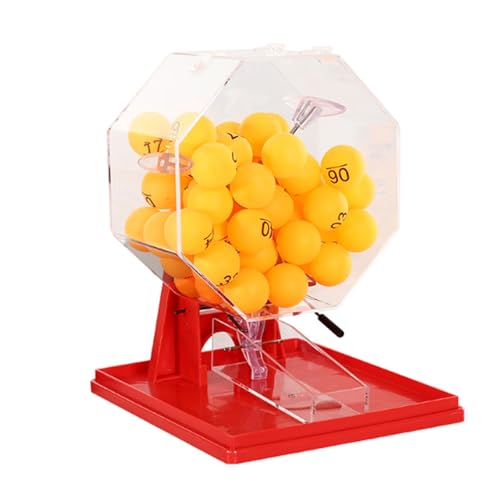 Lnqkjxiia Bingo-Maschine mit 50 Bällen