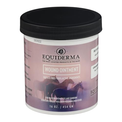 Tack Shack of Ocala Equiderma Products- Equiderma Skin Lotion, Equiderma Dry Shampoo, Equiderma Outdoor Spray- Coat Care Products for Horses (Wound Ointment)