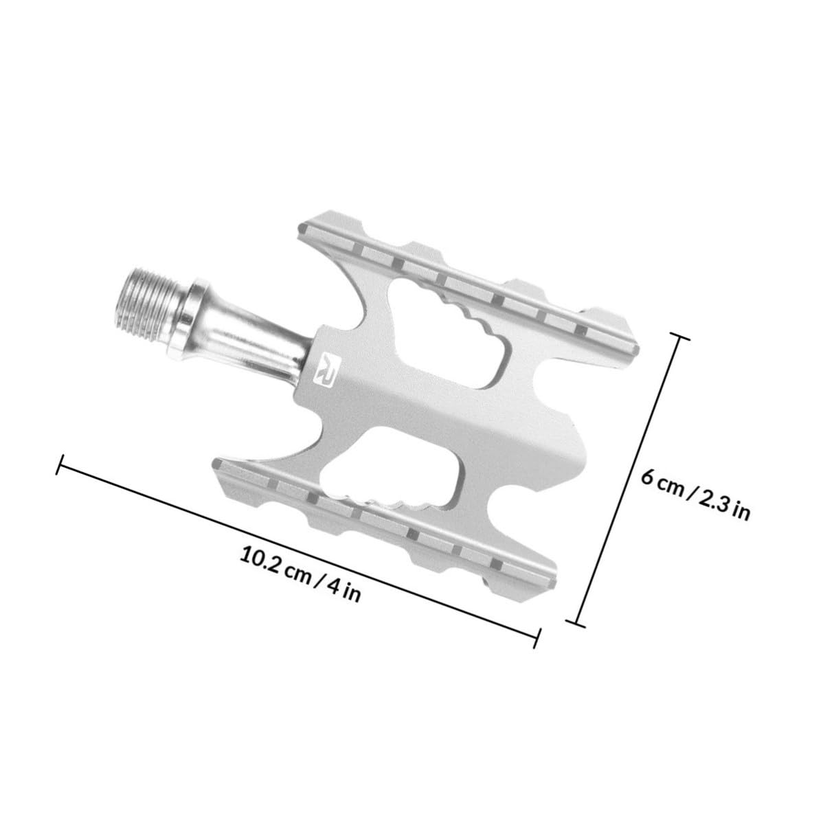 SHINEOFI Pedal de Bicicleta de Aleación de Aluminio Ligero para Bicicleta Plegable y Ciclismo Recreativo Estructura de Rodamiento Estable