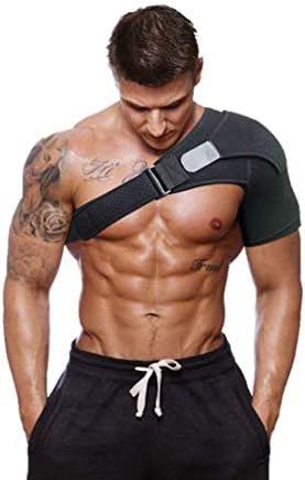 Shoulder Brace with Pressure Pad for Hot or Cold Pack, Light, Breathable Neoprene, Shoulder Support and Stability for Rotator Cuff, Dislocated AC Joint, Shoulder Pain, Adjustable Shoulder Compression