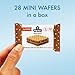 Rip van Wafels Rip Van Chocolate Hazelnut Mini Wafer Cookies - Healthy Snacks - Mini Keto Cookies - Keto Snacks - Low Carb, Low Sugar (1g), Low Calorie and Vegan Snack - 28 Count