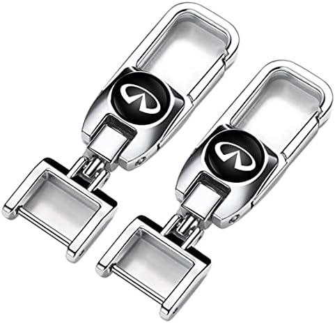 2 PCS Car Keyring Metal keychains Compatible With Infiniti QX50 Q50 Q70 Q70L Q60 QX30 QX60 QX80 Key Chain for Man and Woman Keyrings Car Accessories