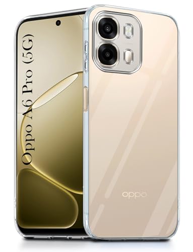 Image of Jkobi Silicone Back Cover Case for Oppo A6 Pro (Clear Shockproof Case with Camera Protection | Soft and Flexible | Transparent)