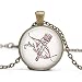 Produktbild xinzhahi Valentine Bogen und Pfeile Anhänger Halskette, Bogenschießen Schmuck, Valentine, Amor 's Schleife Schmuck