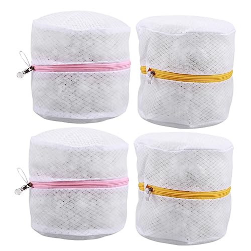 Vaguelly 4Piezas Bolsa Para Sujetadores y Ropa Interior Bolsa De Lavandería Para Evitar Deformaciones y Amarillas