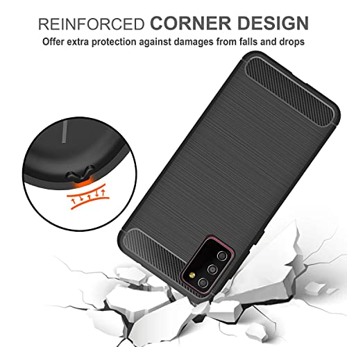 Image of Solimo Back Cover Case for Samsung Galaxy M02S | Compatible for Samsung Galaxy M02S Back Cover Case | 360 Degree Protection | Soft and Flexible (TPU | Matte Black)