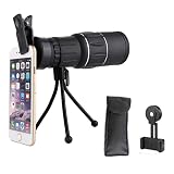 monocular 16x52 review Prisma HD BAK4: nuestro telescopio de observación utiliza la última tecnología óptica, equipado con prisma BAK4 de alta calidad y lente de banda ancha con revestimiento verde, por lo que nuestro telescopio de observación tiene una transmisión de luz superior, brillo y transmisión de luz superior. 99,5 %. El antifaz ajustable también se puede abrir y cerrar rápida y fácilmente para una visión óptima.