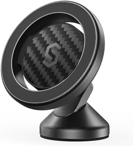 SYNCWIRE MagSafe Car Mount,Adjustable Magnetic Phone Holder,Titanium Silver