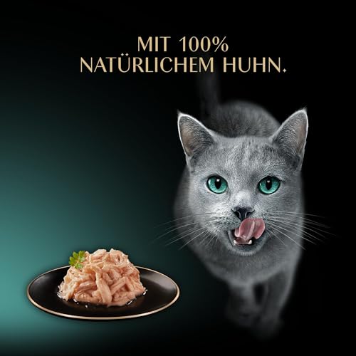 SHEBA Filets Adult Katzenfutter in Sauce mit Huhn 16 x 60g Schale
