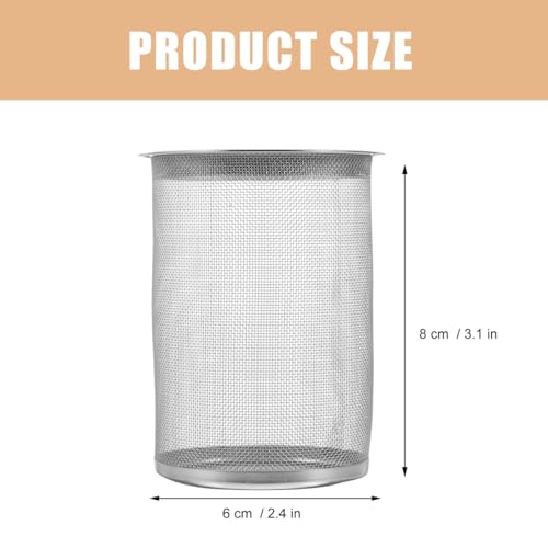 MOLUCKFU Stainless Steel Tea Filter Strainer Replacement Mesh Infuser for Teapots - Large Basket for Loose Leaf Brewing and Coffee - Image 2