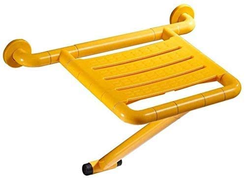 Sillas plegables de acero inoxidable para ducha con soporte reforzado de pared