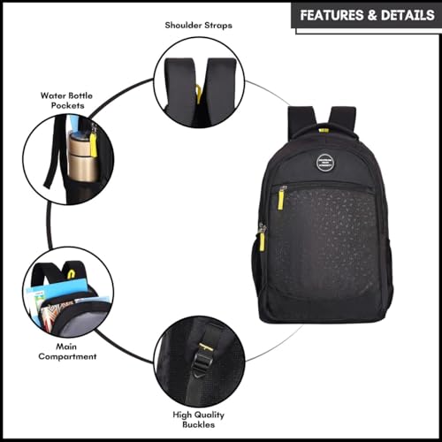 Image of Priority 19 Inch PU College Backpack For Boys & Girls | Casual Backpack For Unisex | Office Backpack For Men & Women