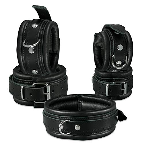 Poignets de cheville Kiotos noir 4 cm pour musculation - 3