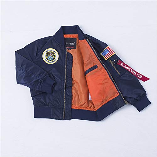 Image of CORIRESHA Mens NASA Embroidery Badge Slim Fit Bomber Jackets Zipper Windbreaker