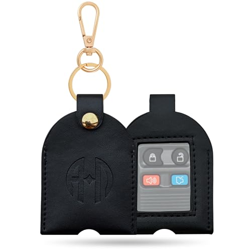 Image of Leather Keys Sleeve for Broken Car Key Loop Replacement, Keychain Cover Cute Protector and Holder for Men, Women