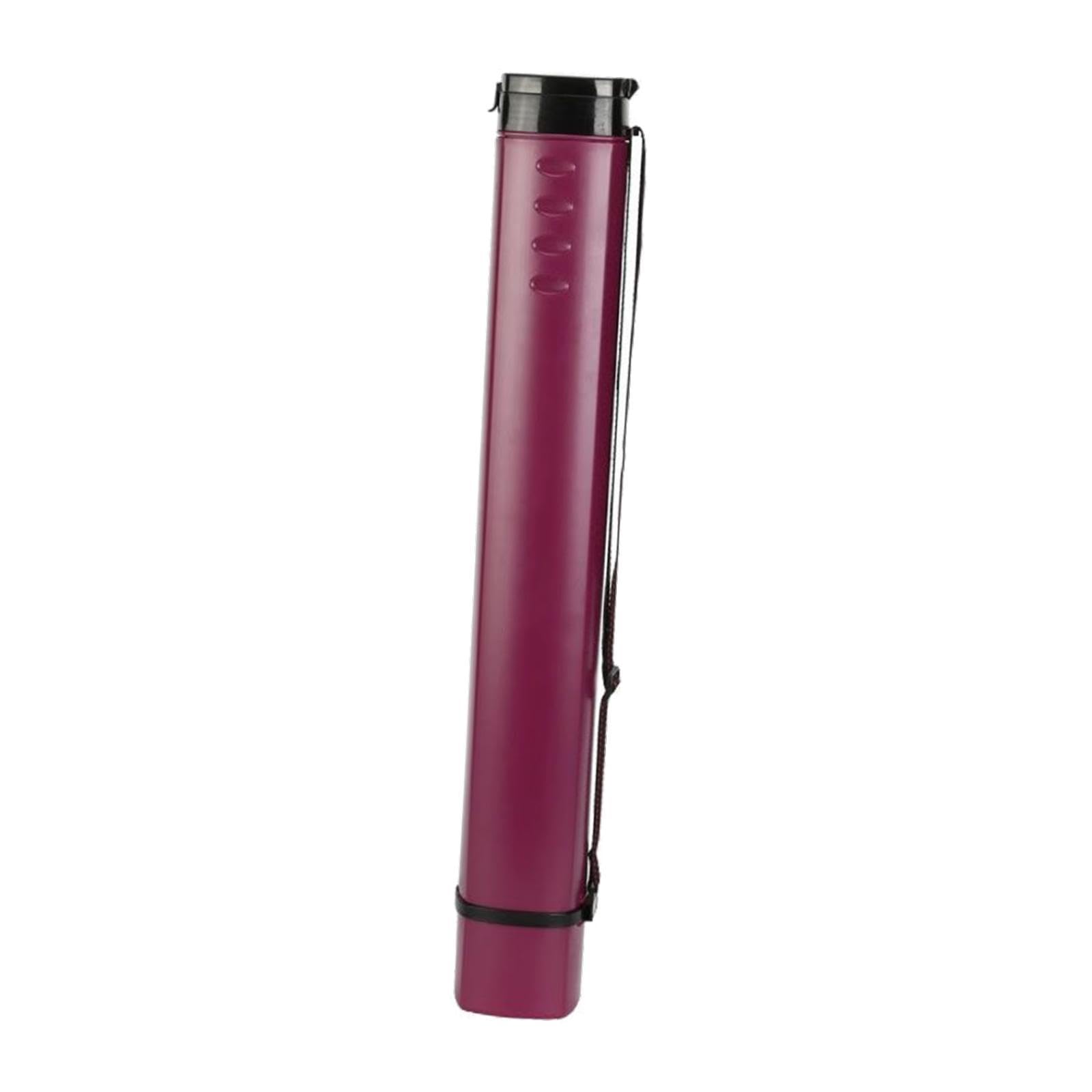 Generic Tube à Affiches Extensible, Porte-rouleau, étui de Transport, Multifonctionnel, 62 à 105 Cm, Porte-documents Télescopique, Tube à Dessin, Violet Foncé
