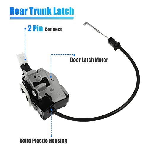 Image of X AUTOHAUX Trunk Latch Lock Actuator FQR500220 for Land Rover LR4 2010-2016 for Land Rover LR3 2005-2009 Tailgate Door Latch Lock Actuator