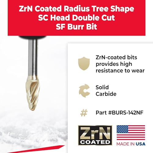 Fresa tipo SF Burr de carburo sólido Amana Tool miniatura 2