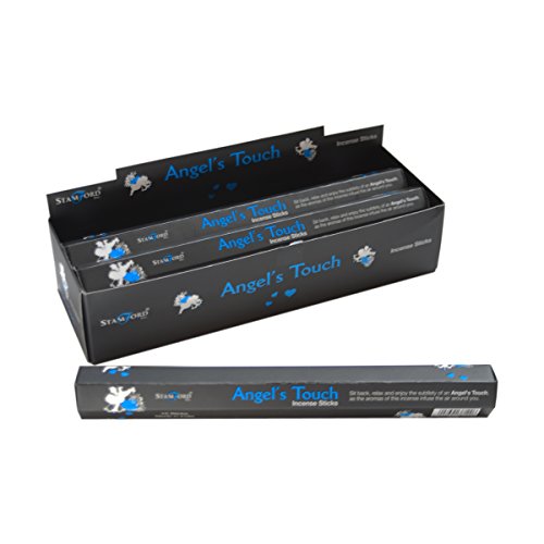 Giftbrit (Pack Of 6 X 15 Sticks) Stamford Angel's Touch Flavour Incense Sticks-Natural Compound Aromatic Fragrance-Ideal For Meditation, Spiritual Healing, Prayers, Positivity, Aromatherapy Gift Set #TOP6