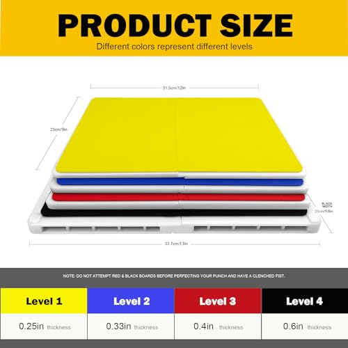Zamfoot 4 Pack Rebreakable Boards Martial Arts,Karate Breaking Boards Rebreakable Set,Taekwondo Breaking Boards For Kids,Karate Boards For Breaking Kids,Boxing Martial Arts Training Equipment Gifts thumb #4