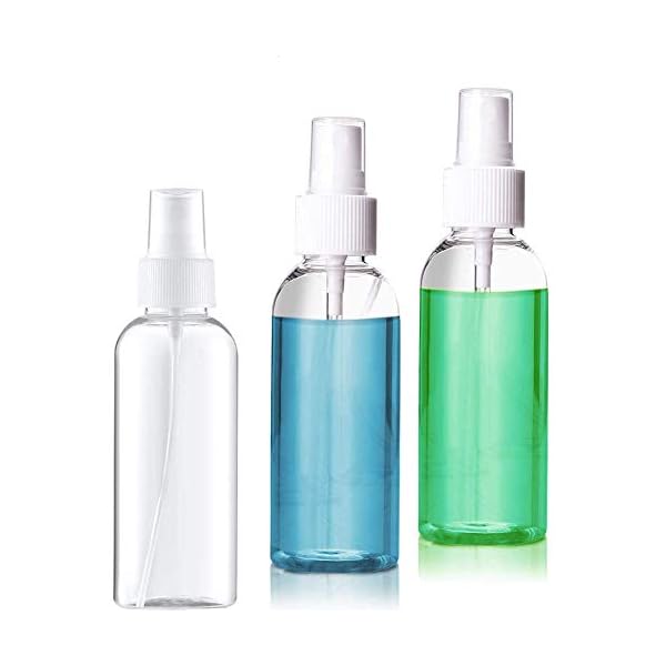 3 Stück 50ml Sprühflasche Transparente Leer Feinen Nebel Sprühflasche Reise Zerstäuber Klein Plastik Nebel…