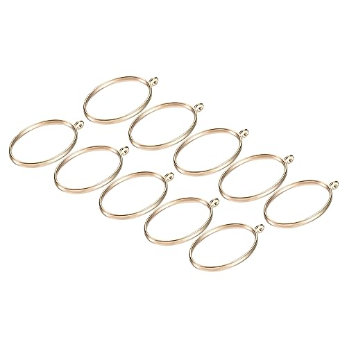 M METERXITY 10-pack öppna infattningar för harts – ihåliga ramar legering oval formad, applicera på gör-det-själv-hantverk hängen pressade blommor (guldton), Harts, Ingen ädelsten
