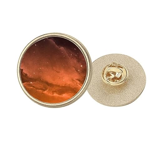 Broche Nuages Rouge pour Sublimer un Manteau Style Art Déco Doré