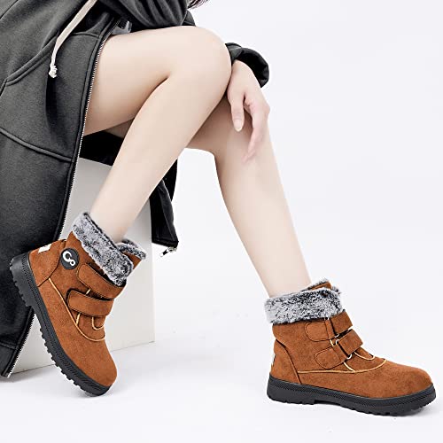 Women Winter Snow Boots: Warm Fur Lined 2025 Ankle Booties - Comfortable Walking Outdoor Footwear Cute2