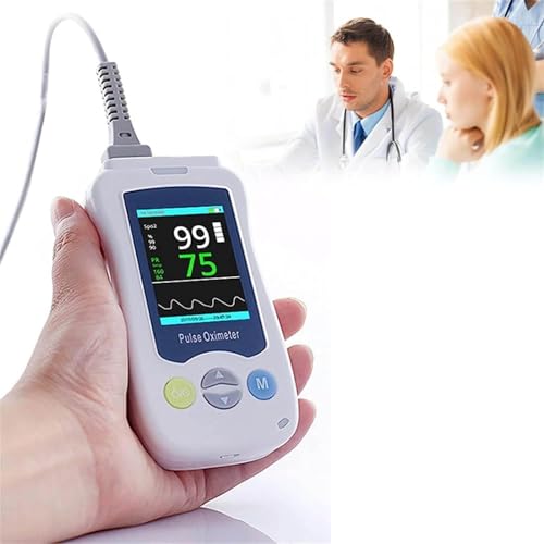 oiakus Pulsioximetro De Mano, Pulsioximetro De Dedo, Pantalla De 2.4 Pulgadas, Medidor De Oxigeno De Lectura Rapida Y Precisa, Apto para Adultos Y Niños, Hospital Familiar