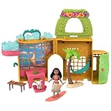 Mattel Disney Princess Toys, Moana Storytime Stackers Doll House with Moana Small Doll, 1 Animal Friend & 9 Accessories, Inspired by Disney Movie