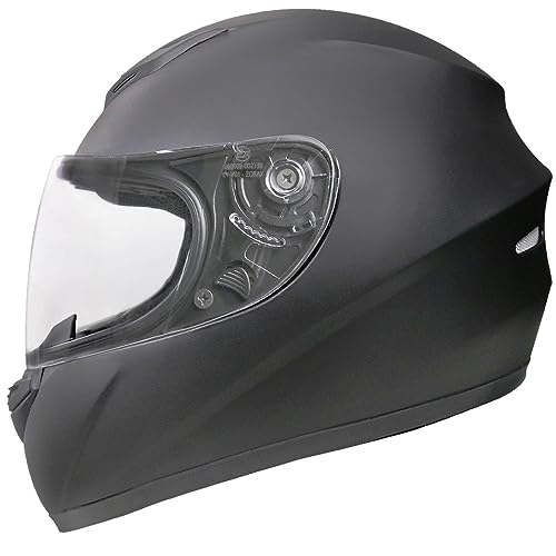 Zorax ZOR-819 Matt Black M (57-58cm) Full Face Motorbike Helmet Motorcycle Helmet - ECE 2206 Approved