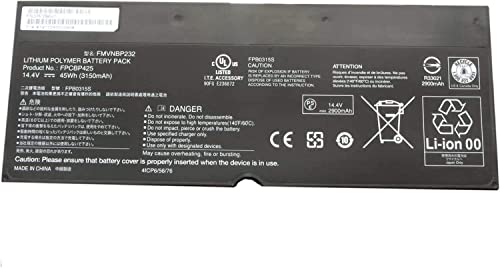 Batterie FPCBP425 FMVNBP232 pour notebook de remplacement Fujitsu T904 T935 U745