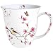 Produktbild Ambiente Becher - Mug - Tasse - Tee/Kaffee Becher ca. 0,4L Bird & Blossom White - Ideal Als Geschenk