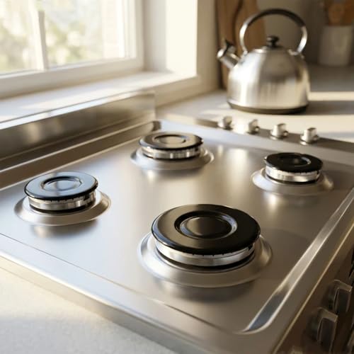 Newly Upgraded Gas Stove Burner Cap Set- For SABAF Gas Stoves — view 2