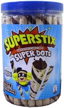 Super Stix Rebisco Superstix Chocolate Flavor Wafer Sticks 346.5G Pack Of 1, White And Color