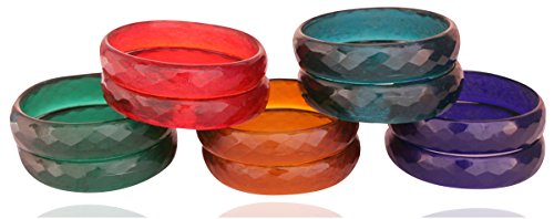 Image of NMII Glass Bangles Set for Women & Girls