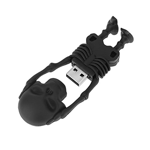 Usbkingdom 32Gb Usb 2.0 Flash Drive Novelty Black Skull Skeleton Shape Pen Drive Thumb Drive Memory Stick Pendrive Jump Drive Flash Disk #TOP5